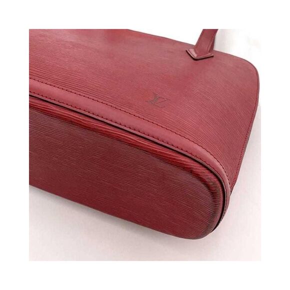 Pre Loved Louis Vuitton Epi Leather Dome Bag Red Unisex Tote Bags - Picture 6 of 8